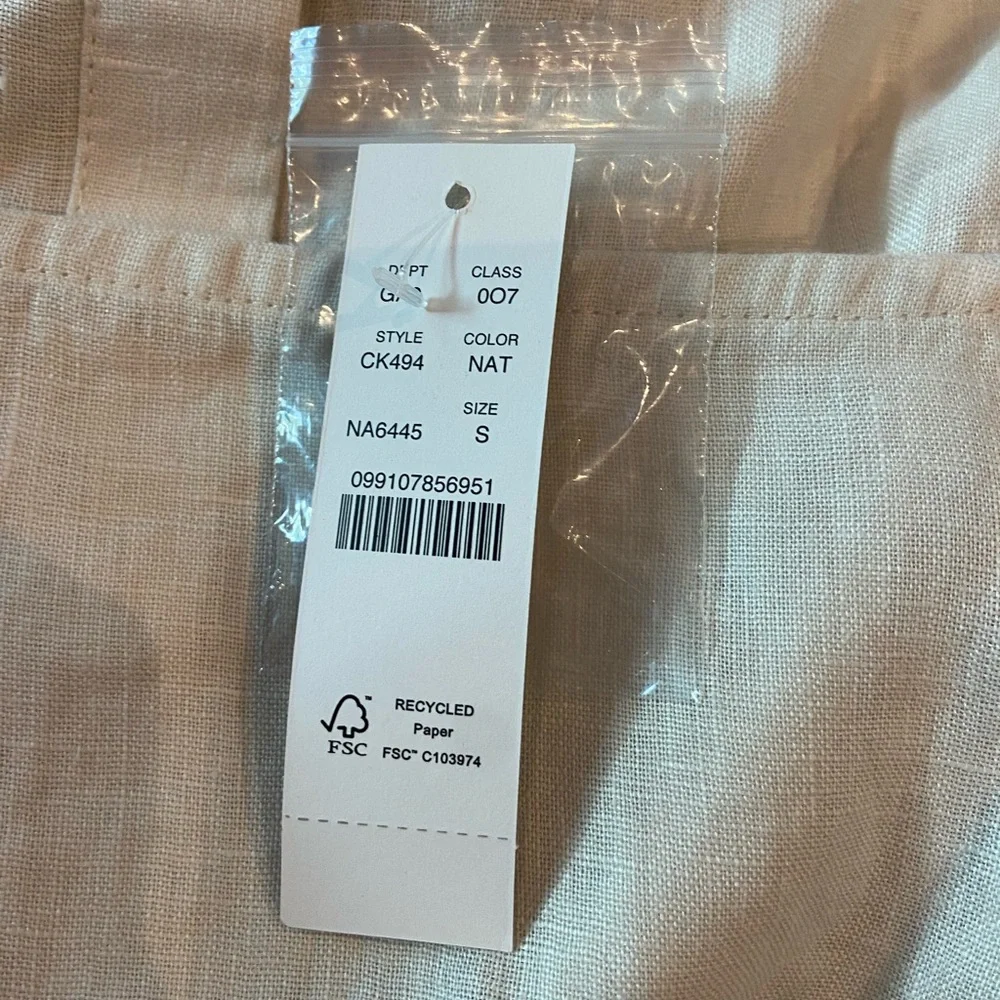 NWT Jcrew square neck button bank tank small - Picture 4 of 9